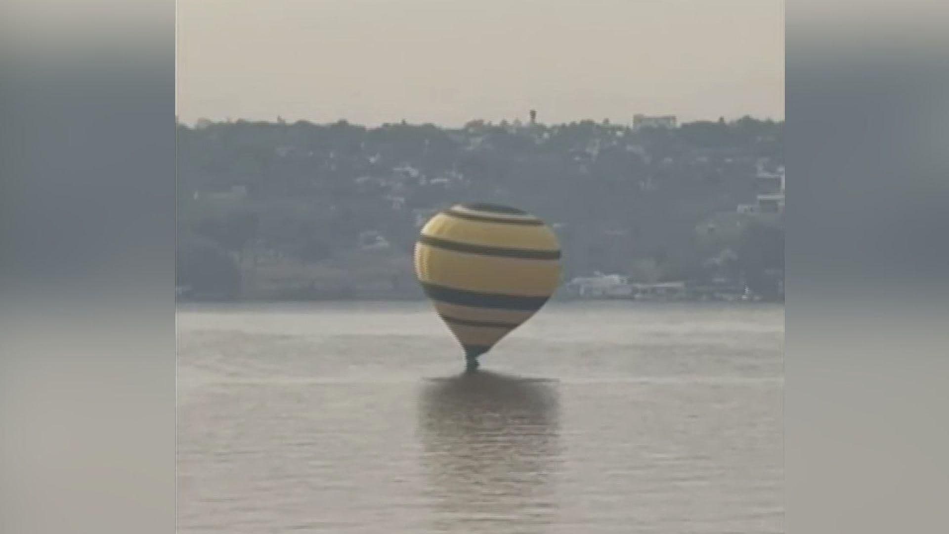 Captan Otro Accidente de Globo Aerostático; Cae en Lago de Tequesquitengo