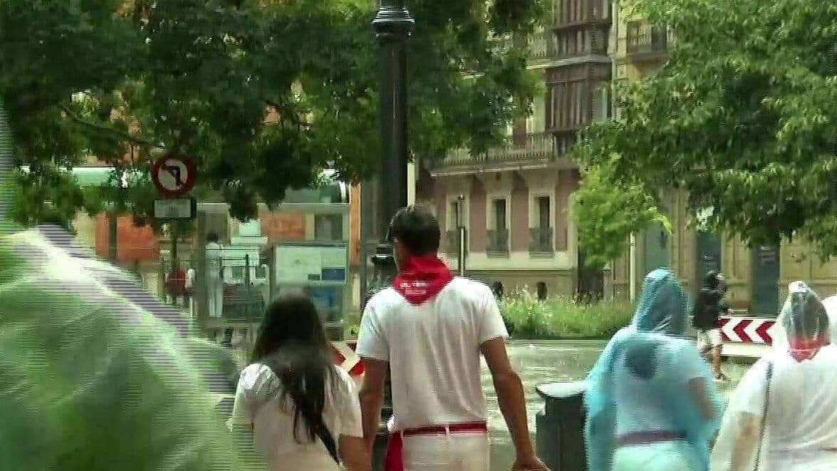 Granizada Sorprende en Plena Pamplonada