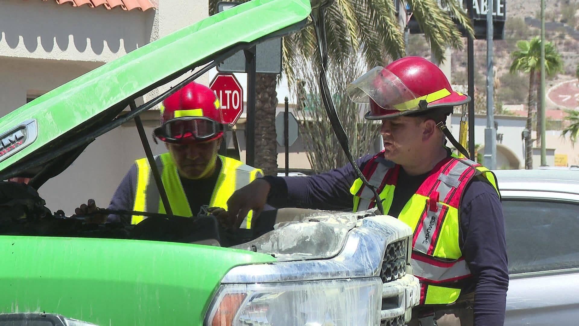 Conato de Incendio en Pipa Dentro de Plaza Comercial Moviliza a Bomberos al Norte de Hermosillo