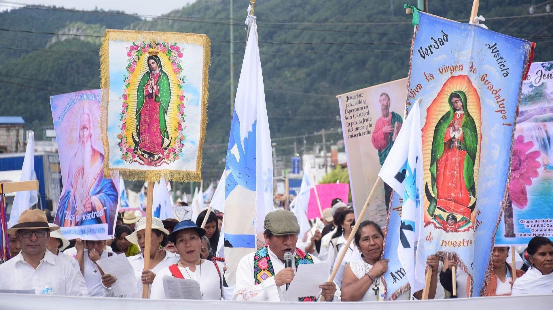 Marchan por la Paz y Justicia en Las Margaritas, Chiapas