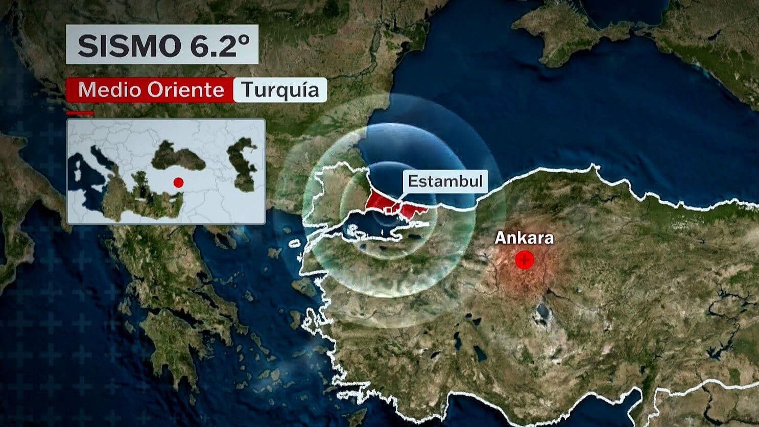 Fuerte Sismo Magnitud 6.2 Deja 151 Heridos en Estambul, Turquía