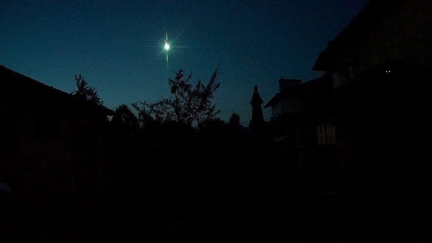 Captan Brillante Meteorito en Bulgaria
