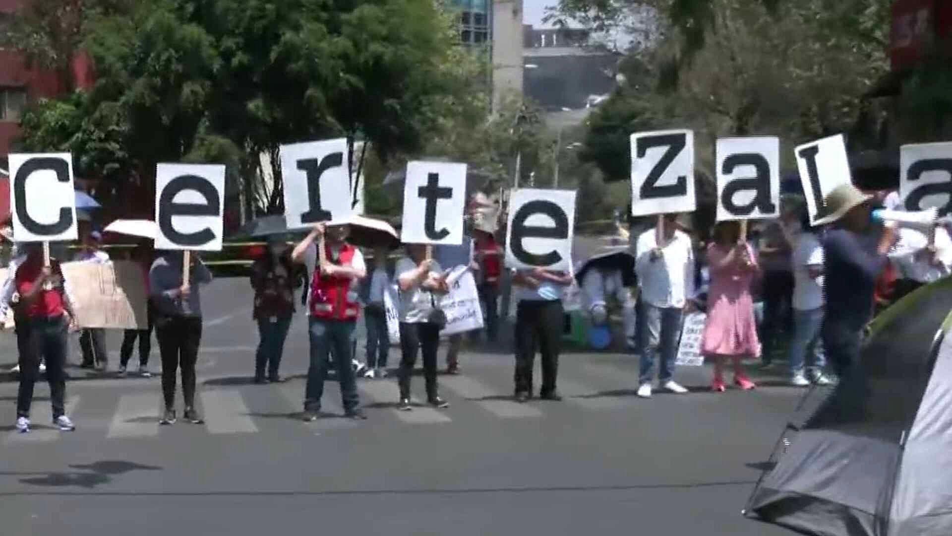 Manifestantes Avenida Bloquean Barranca del Muerto, CDMX