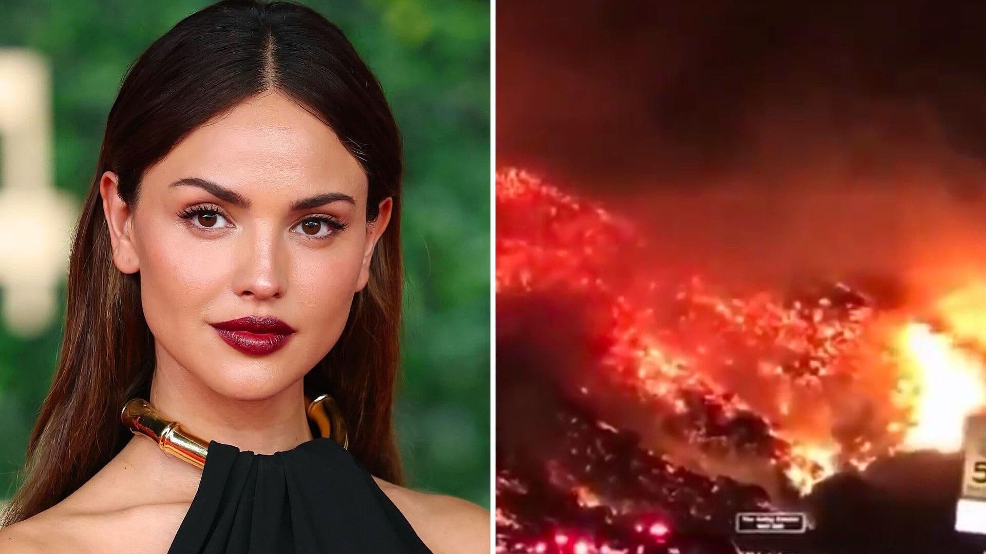 Eiza González Abandona su Casa en Los Ángeles por Incendios