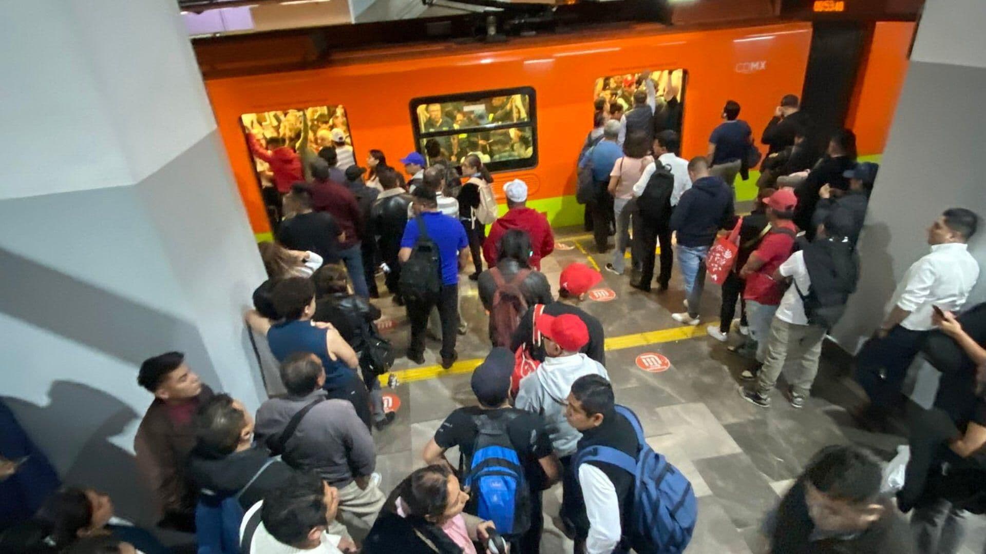 Falla de Tren en la Línea 12 del Metro de CDXM Genera Graves Retrasos