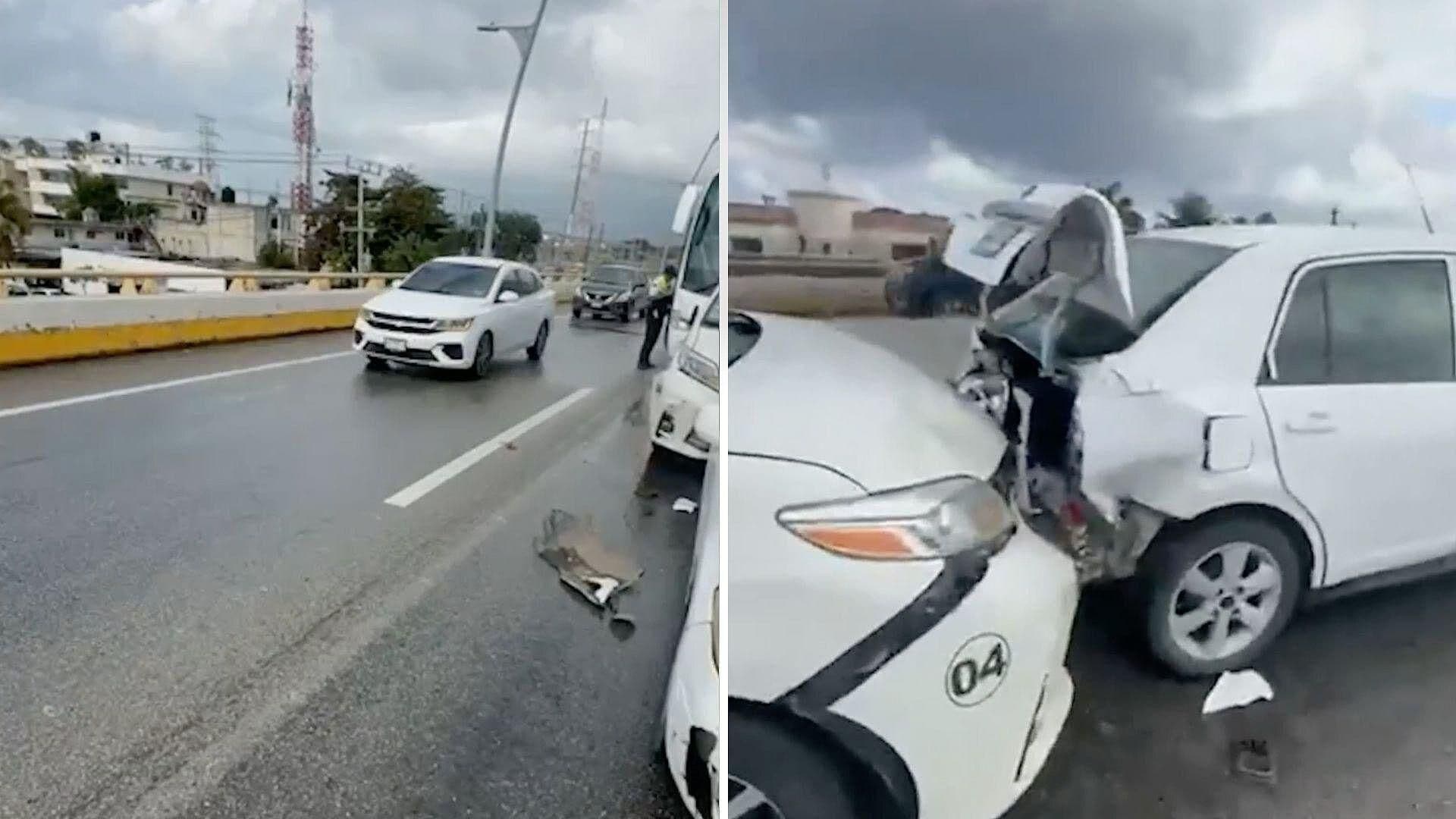Se Reportan Cuatro Personas Lesionadas Tras Carambola en Solidaridad