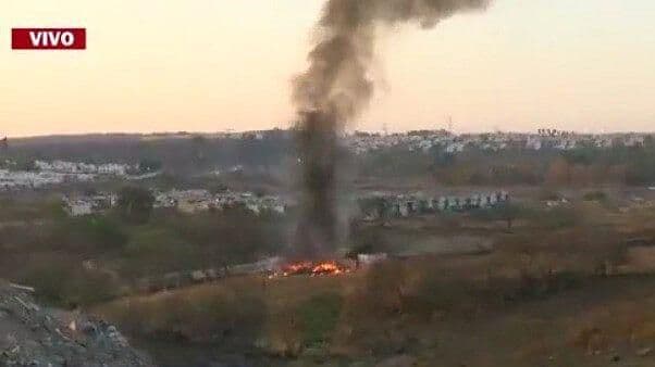 Incendio Casi se Propaga en Polvorín de Periférico Nuevo