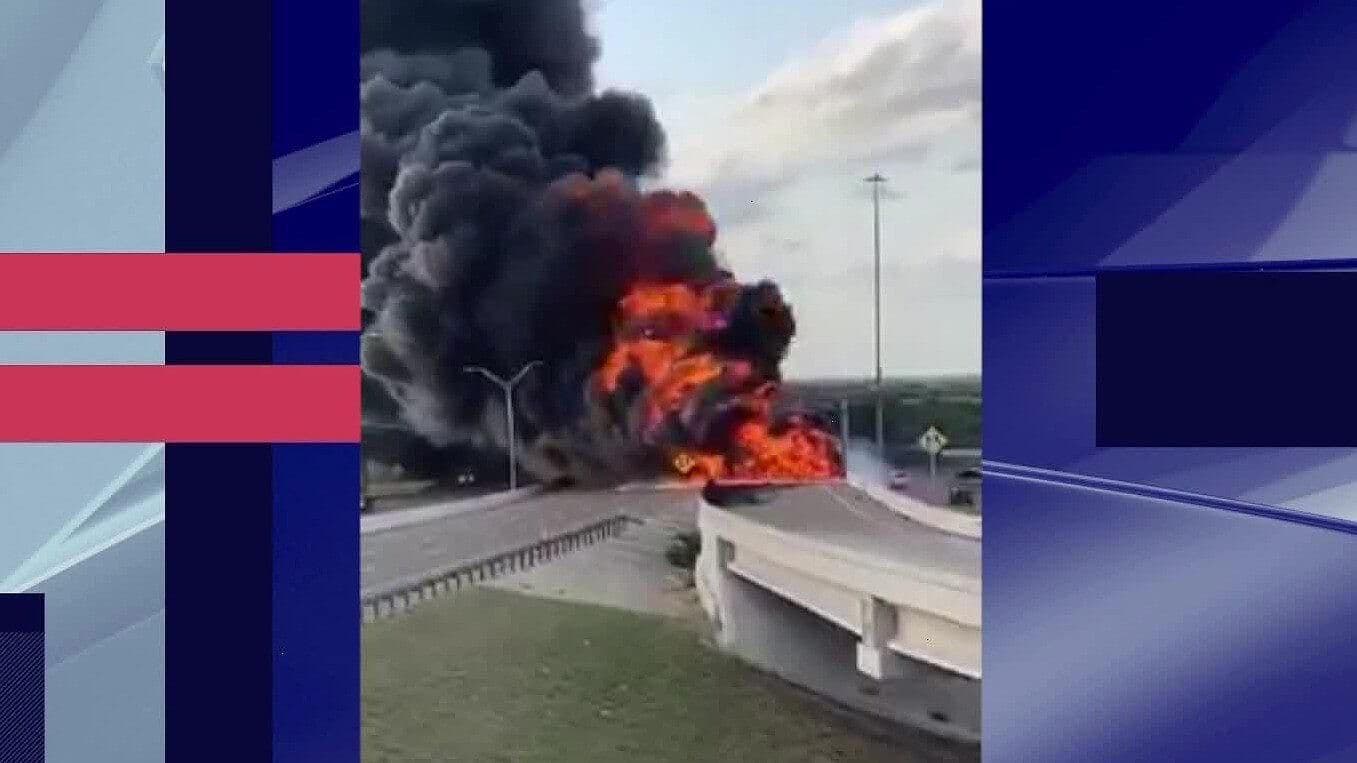 Explota Pipa en el Expressway de Rancho Viejo, Texas
