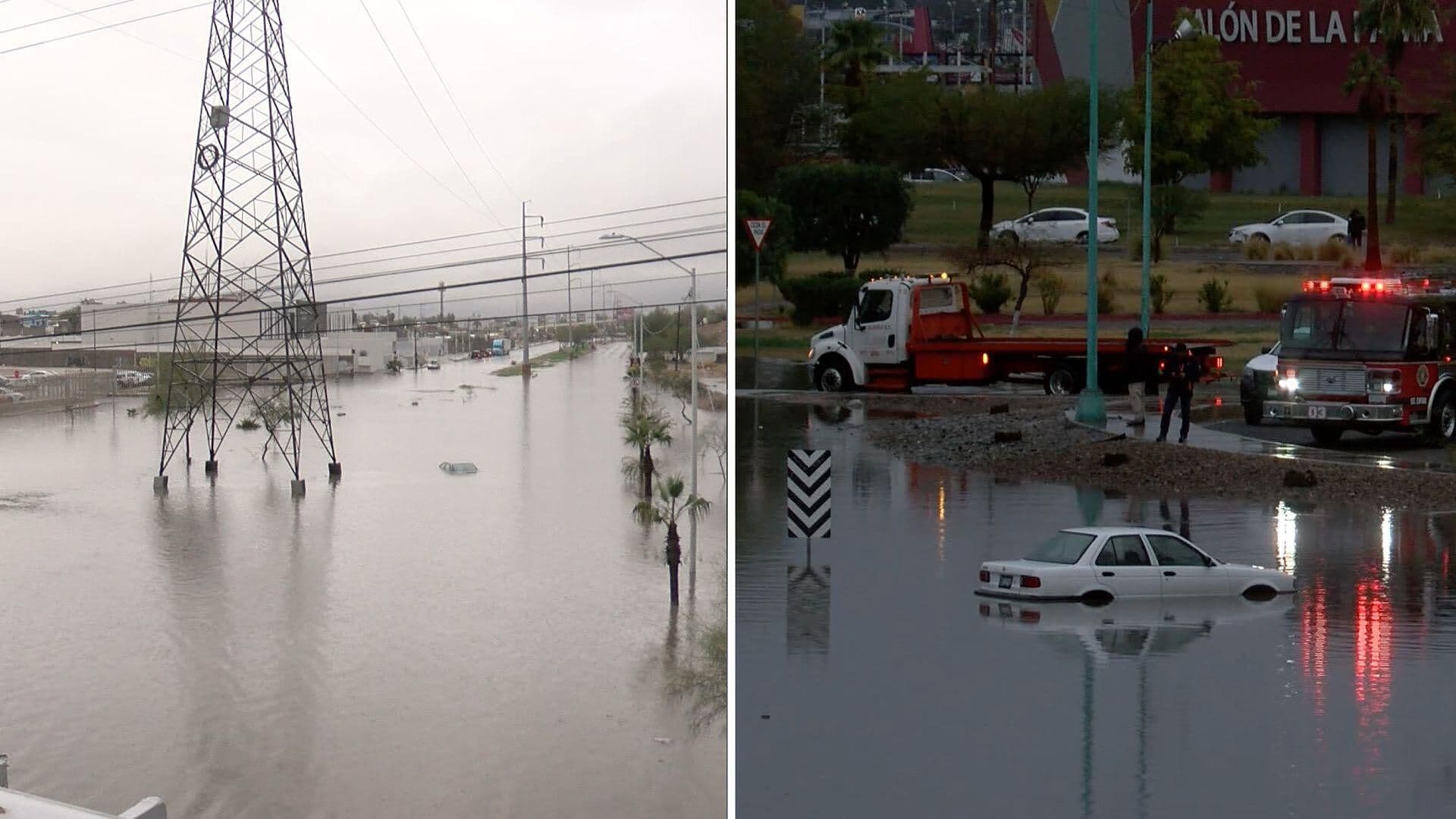 Video: Lluvias Inundaron Río Nuevo en Mexicali