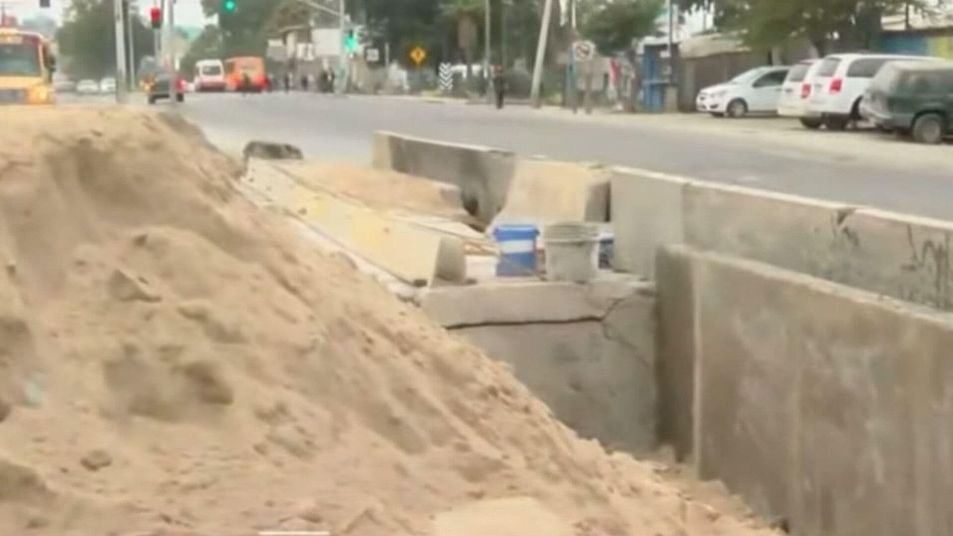 Reportan Poco Avance en Socavón Pluvial en Bulevar Díaz Ordaz de Tijuana