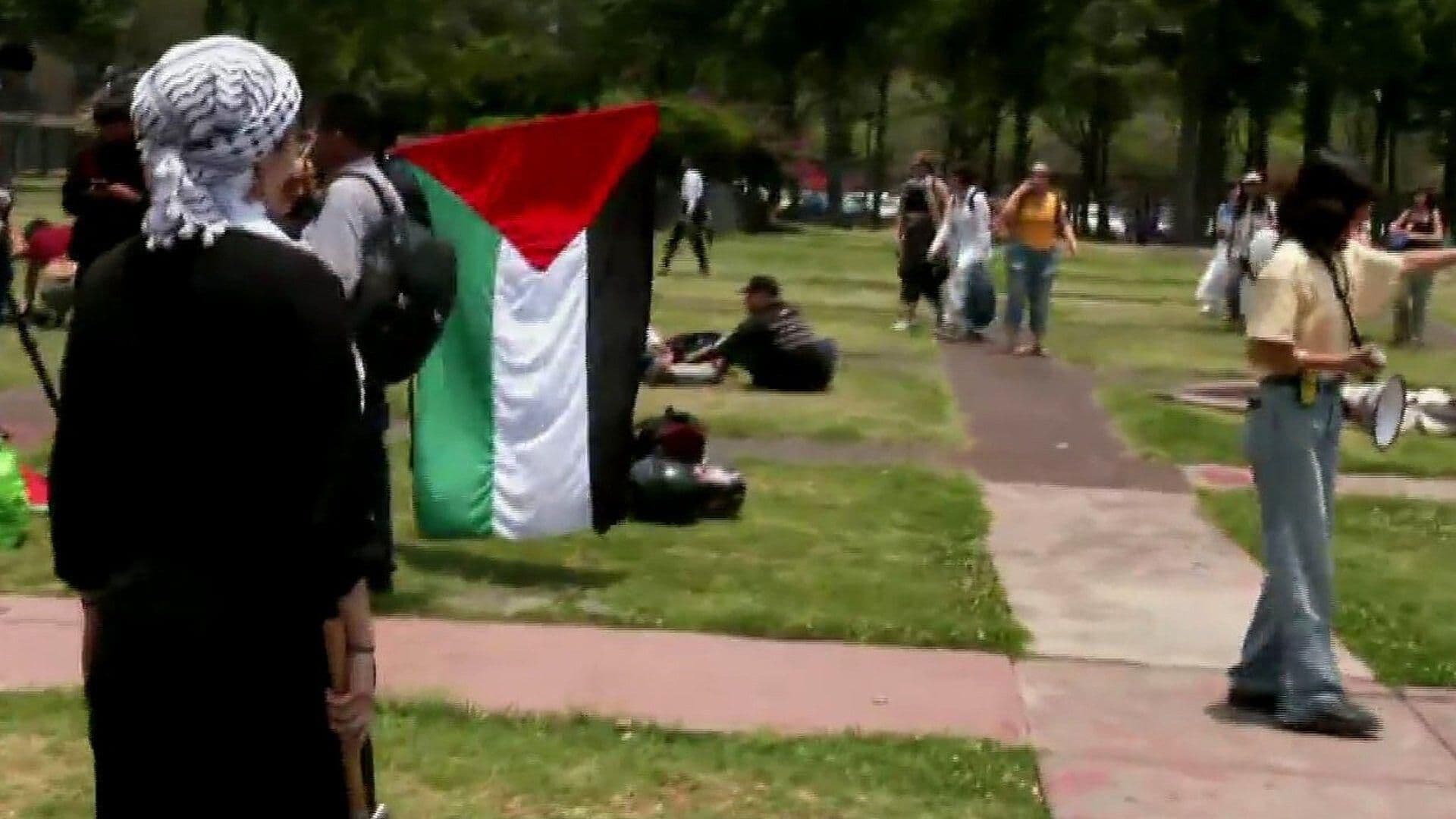 Estudiantes de la UNAM Instalan Campamento Propalestina en CU