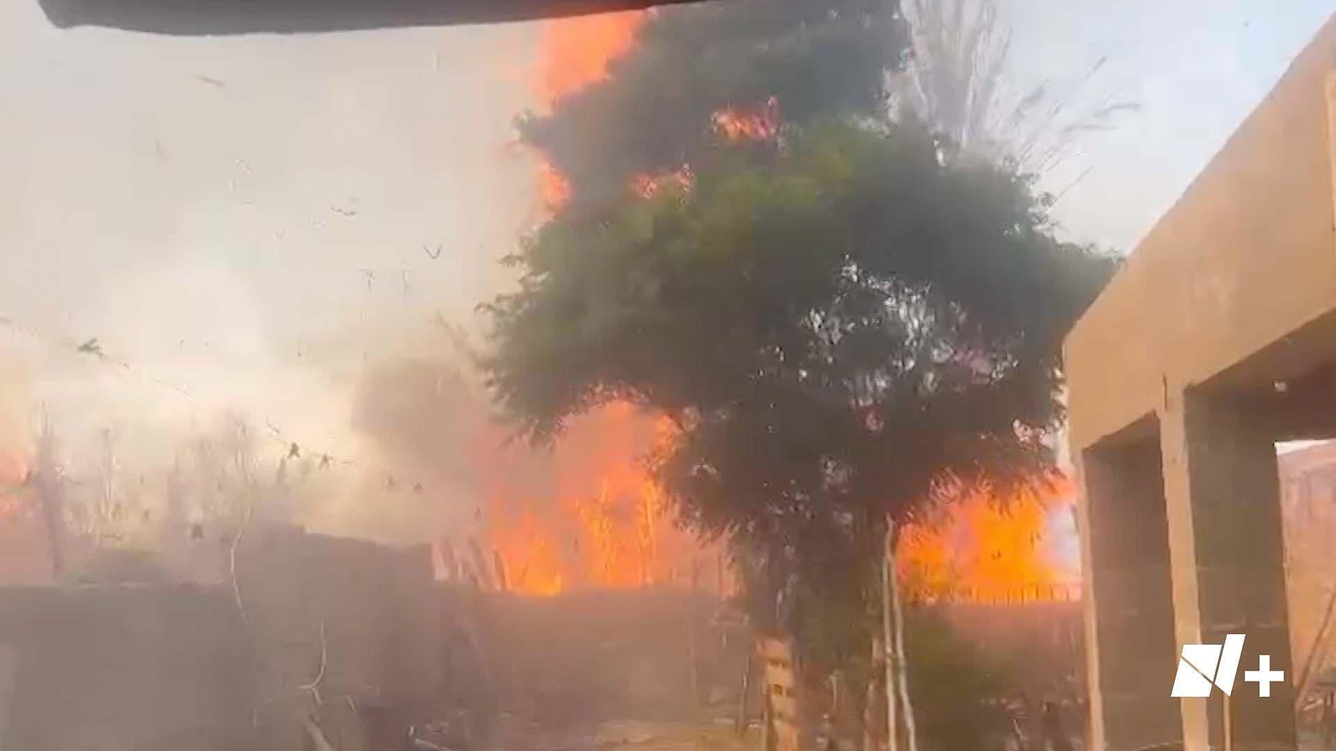 Devastador Incendio Arrasa con más de 10 Casas en Viesca