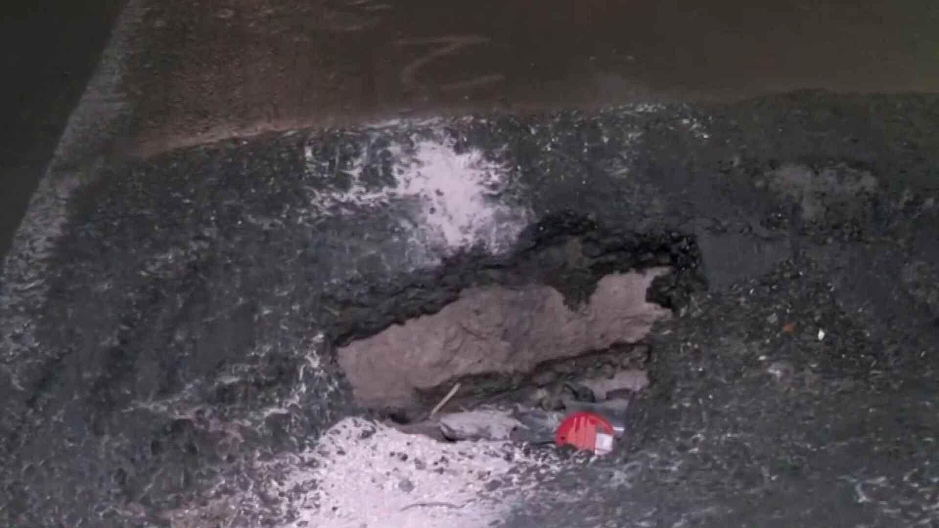 Denuncian Socavón en Avenida Montevideo en la Gustavo A. Madero