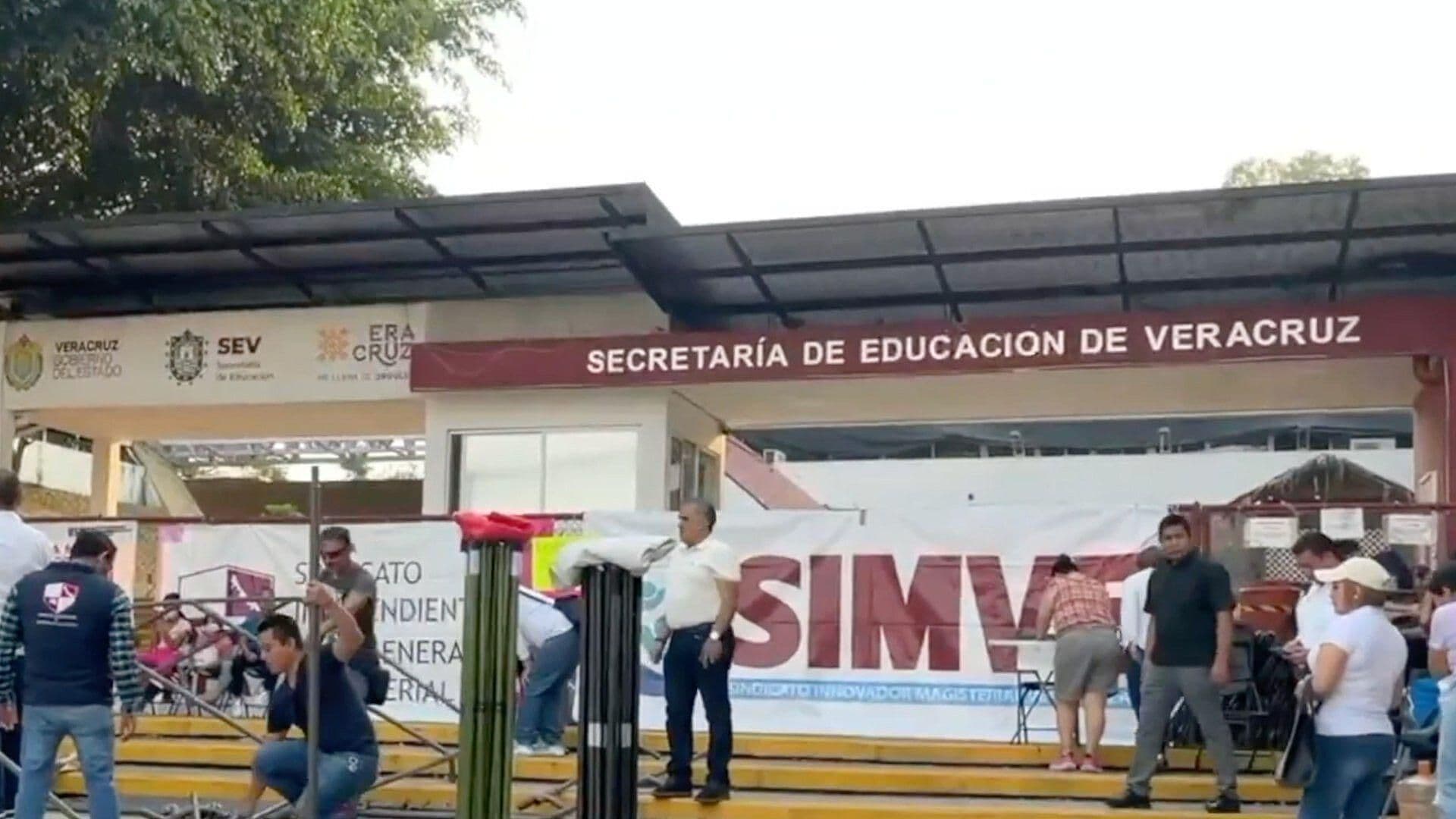 Toman Instalaciones de la SEV en Xalapa