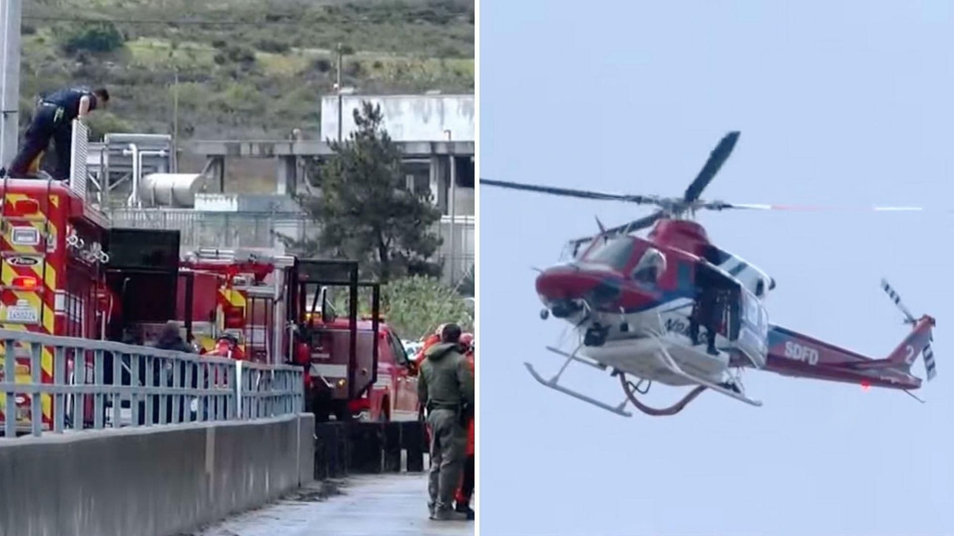 Reporte de Persona en Río Tijuana Causa Movilización Masiva con Helicóptero; No Había Nada