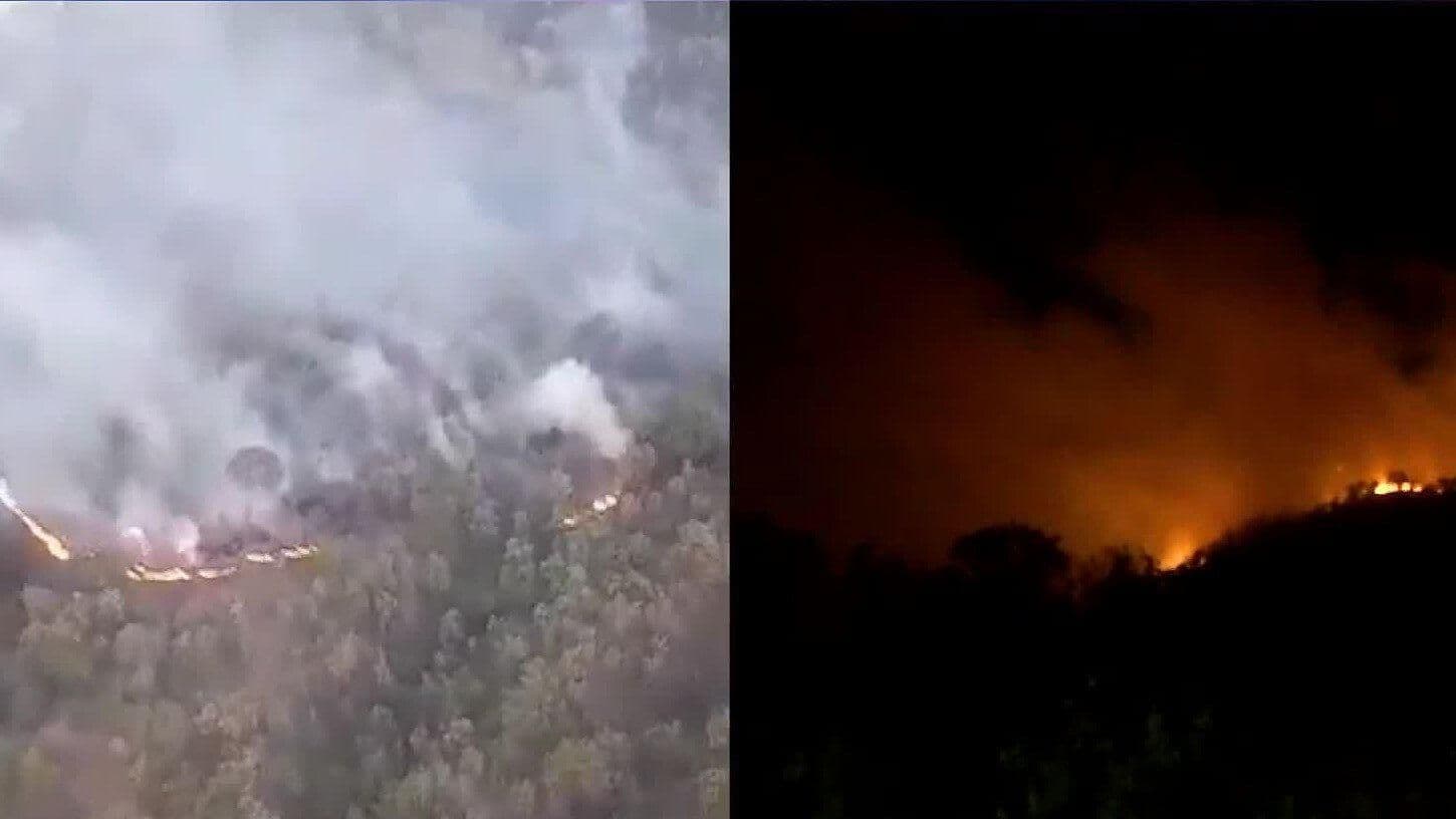 Reportan Incendio Forestal entre el Fraccionamiento Bugambilias y El Cielo