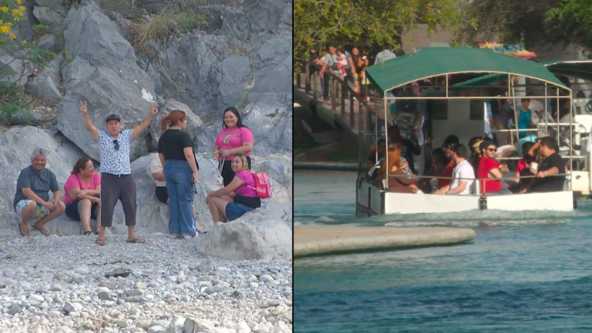 Ciudadanos en Nuevo León Disfrutan de La Huasteca y Paseo Santa Lucía