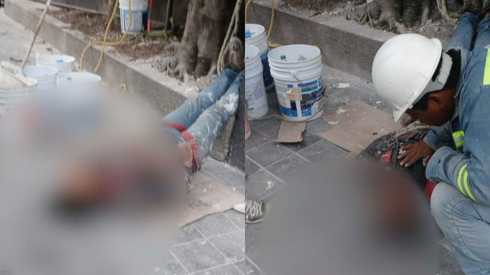 Trabajador Cae de Escalera de Tres Metros en Remodelación del Palacio ...