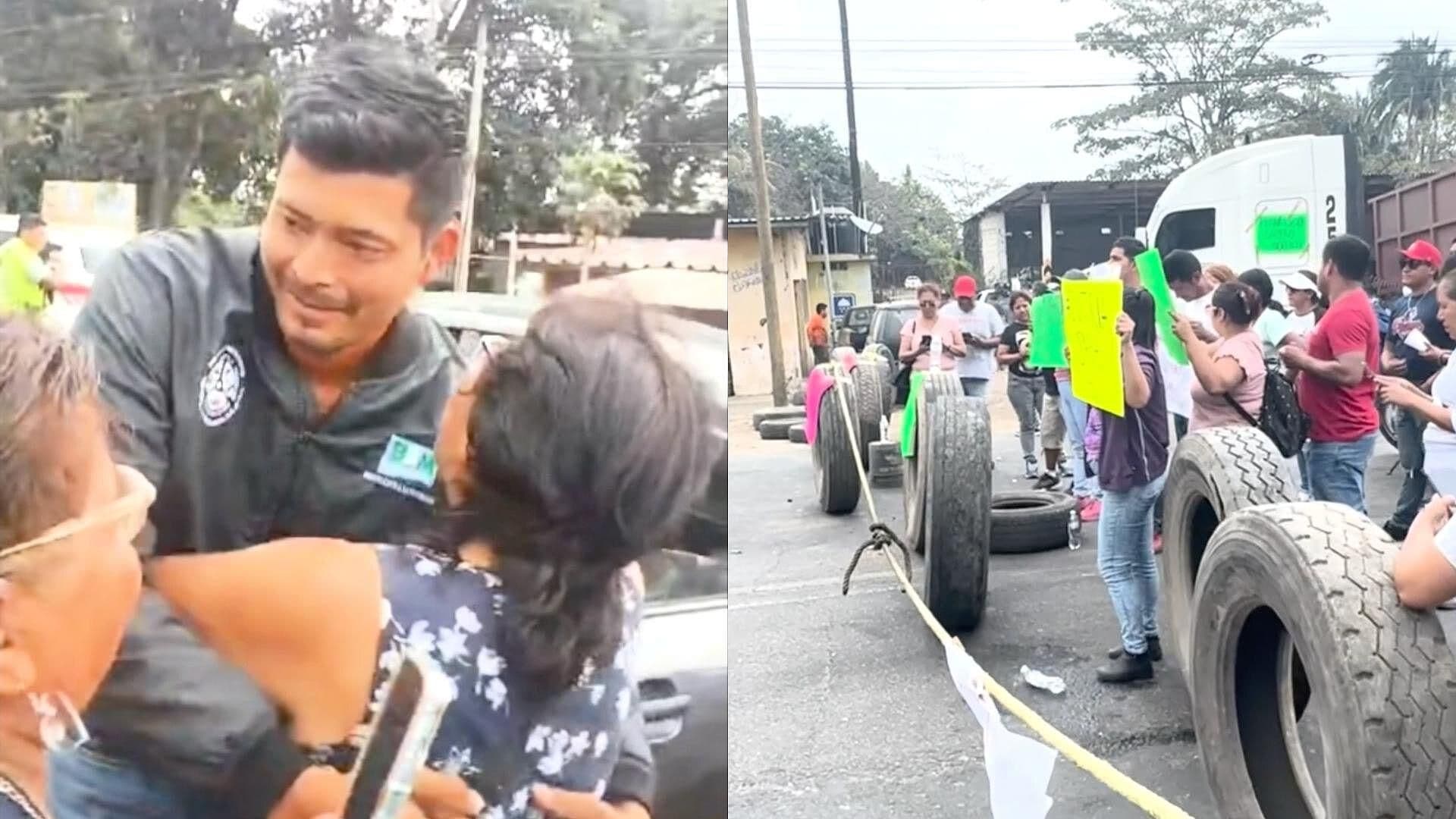 Tras Varios Bloqueos Liberan a Francisco Javier Detenido en Cuichapa, Veracruz