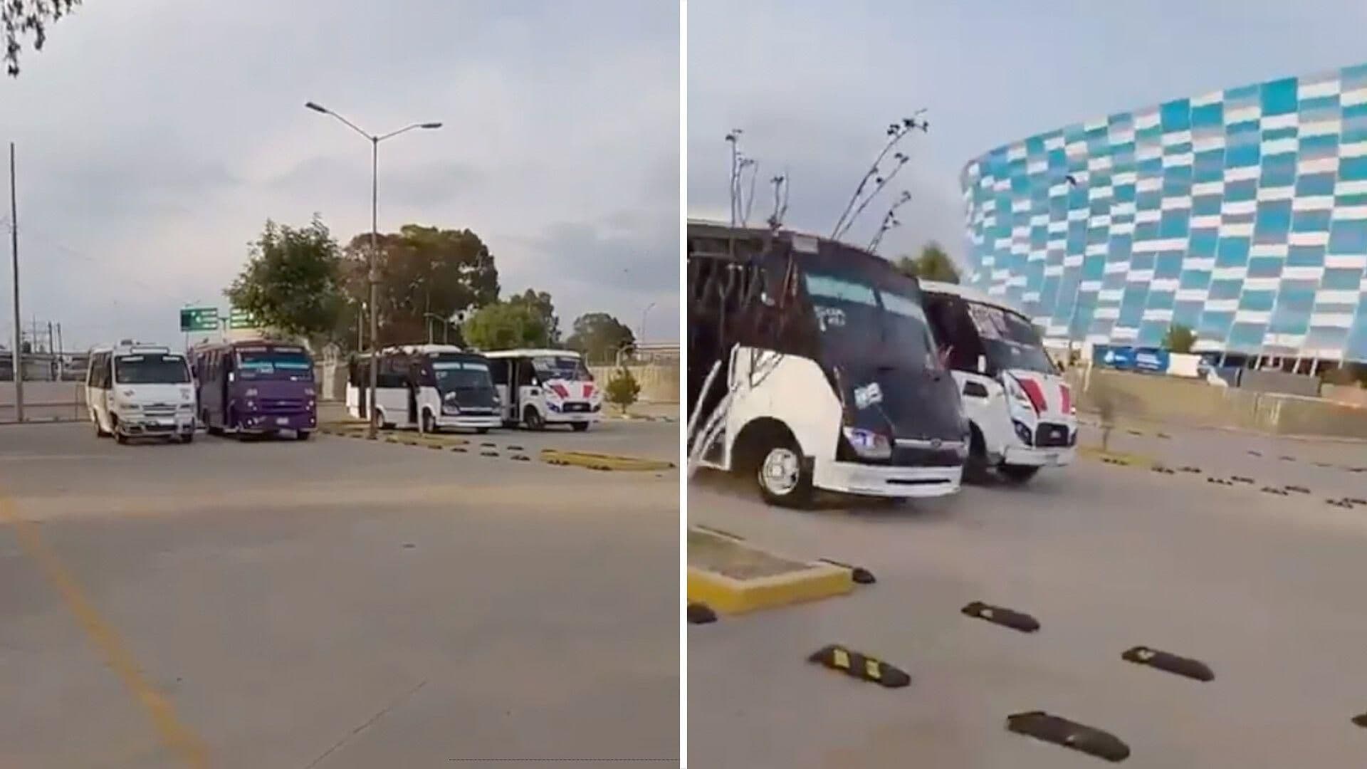 Rutas de Transporte en Puebla Echan "Carreritas" en el Estadio
