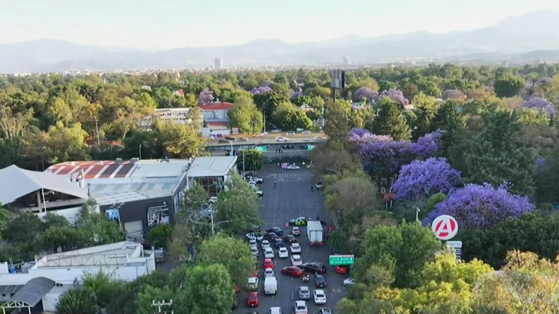 Desde el Aire: Así Se Ve el Caos en Churubusco y Centenario por Bloqueo de Manifestantes