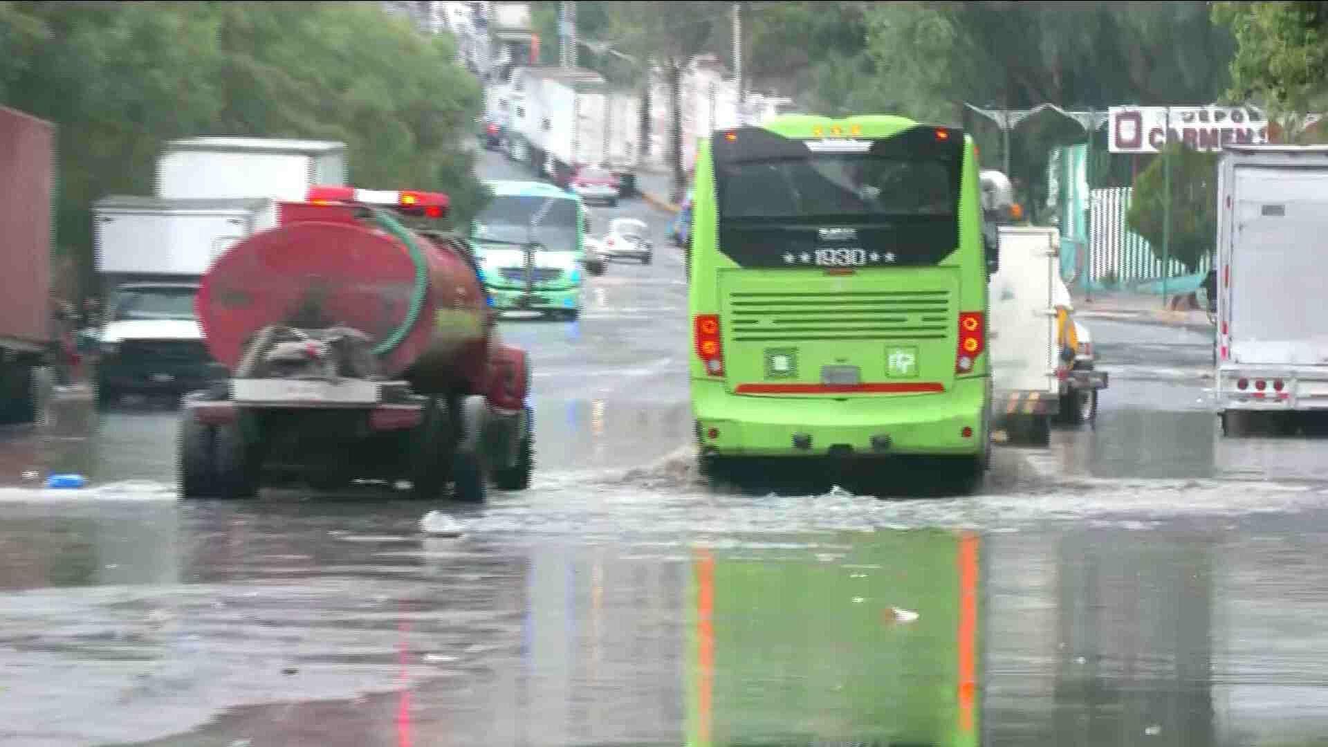 Se Registra Inundación en Inmediaciones del Reclusorio Norte
