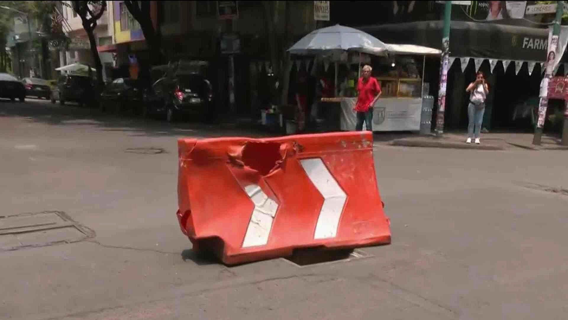 Reportan Registro sin Tapa, en la Calle Nápoles, en la Colonia Juárez