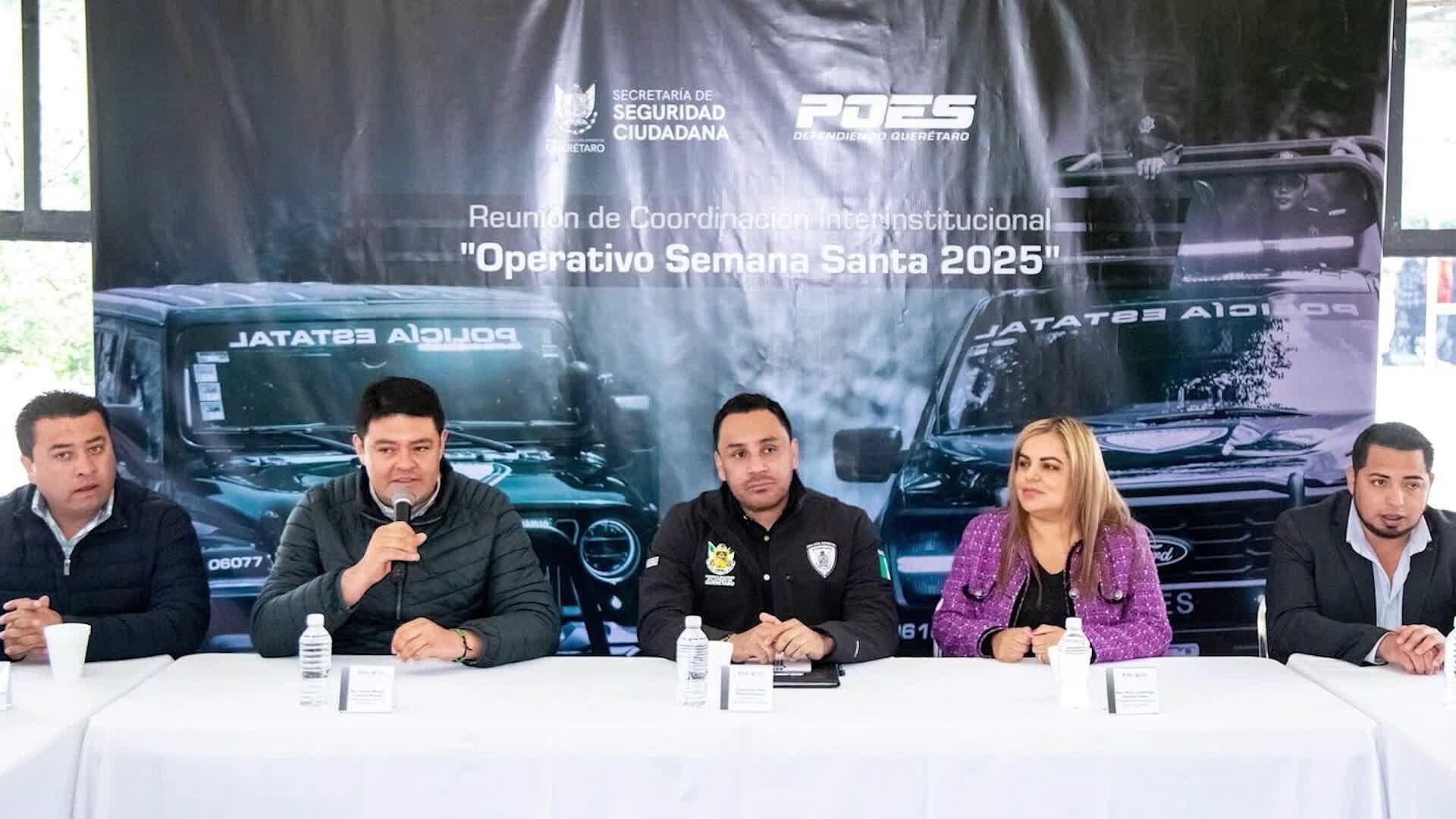 Realizan Reunión de Seguridad por Semana Santa 2025 en la Sierra Gorda, Querétaro