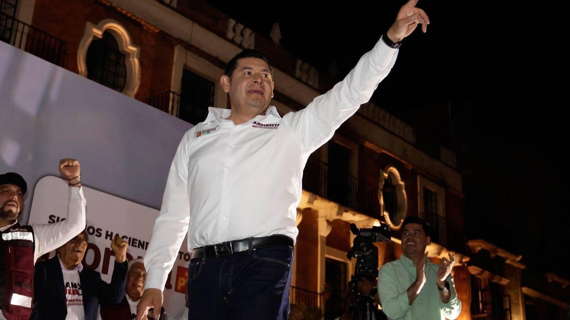 Alejandro Armenta Aventaja con el 57.49 de los Votos en Puebla