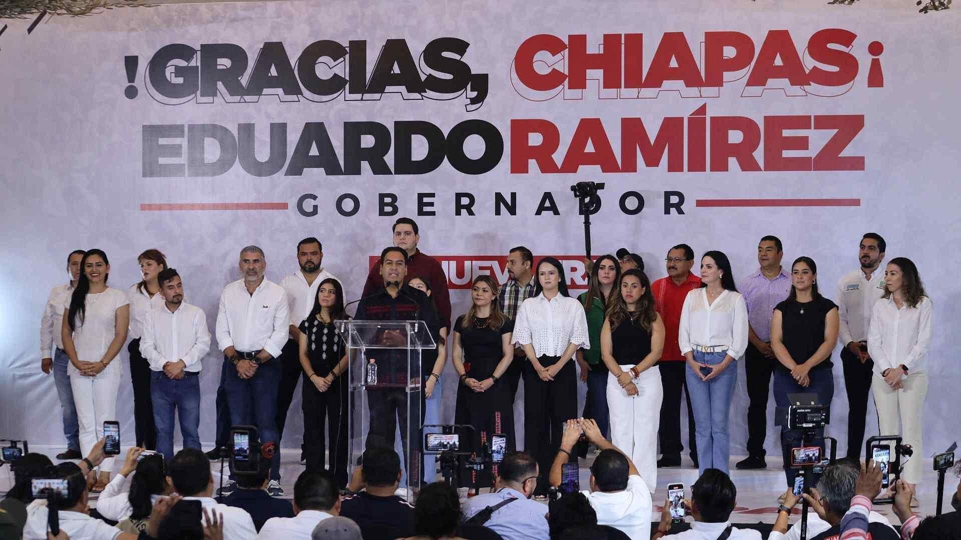 PREP Chiapas: Eduardo Ramírez Lleva Contundente Ventaja de 78.57% de Votos