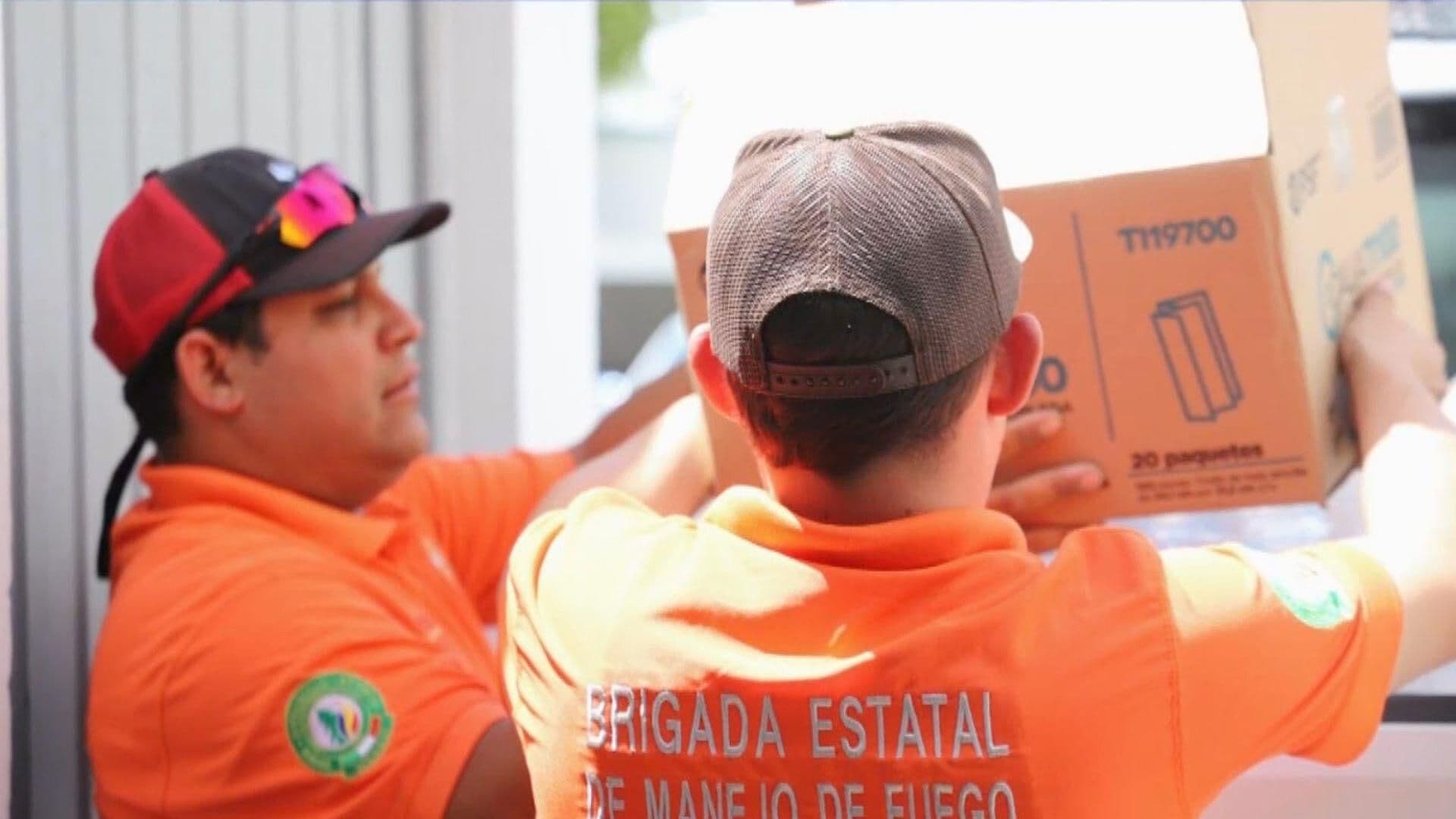 Llevan Víveres a Brigadistas del Incendio en Yécora