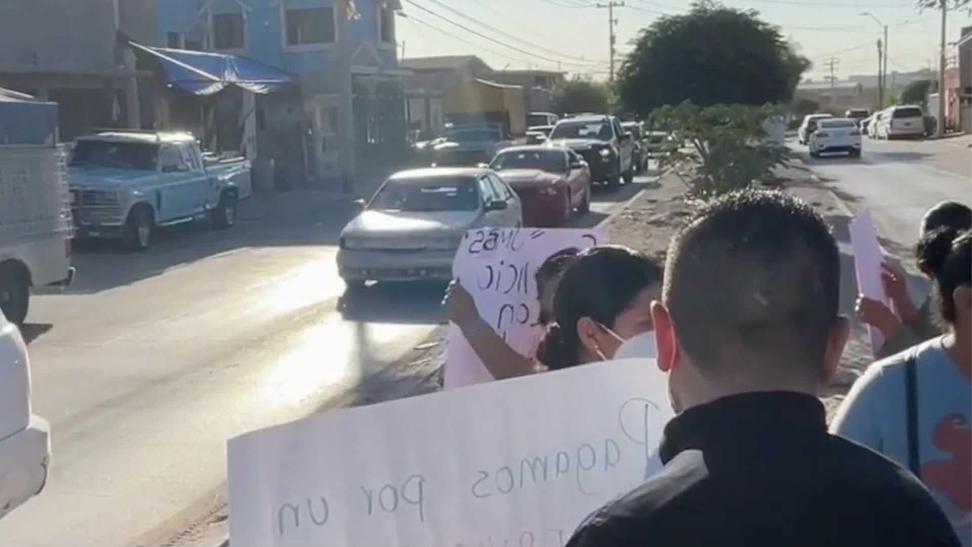 Residentes de Colonia Municipio Libre Protestan por Escasez de Agua
