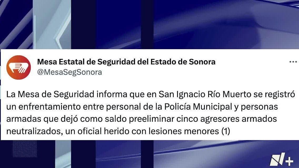 Mueren 5 Agresores Tras Enfrentamiento en San Ignacio Río Muerto