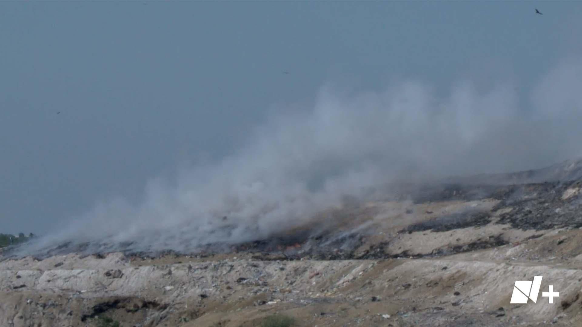 Incendio en Relleno Sanitario Provoca Nube Tóxica