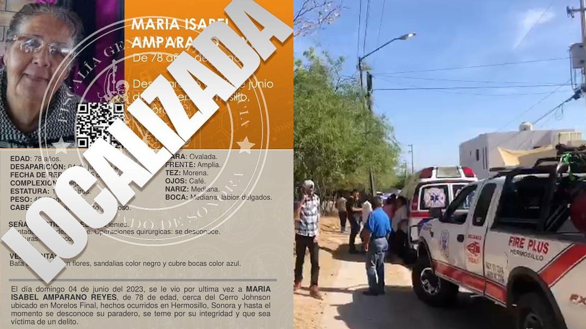 FGJE Sonora Informa Resultados de Autopsia de María Isabel de 78 años