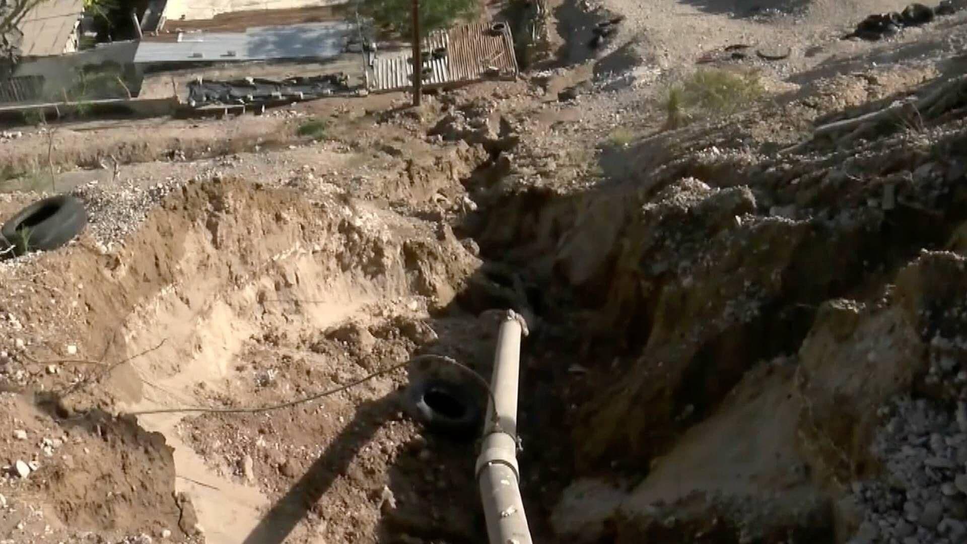 Fuga de Agua en Línea Principal Provoca Desgajamiento de Cerro en Ciudad Juárez