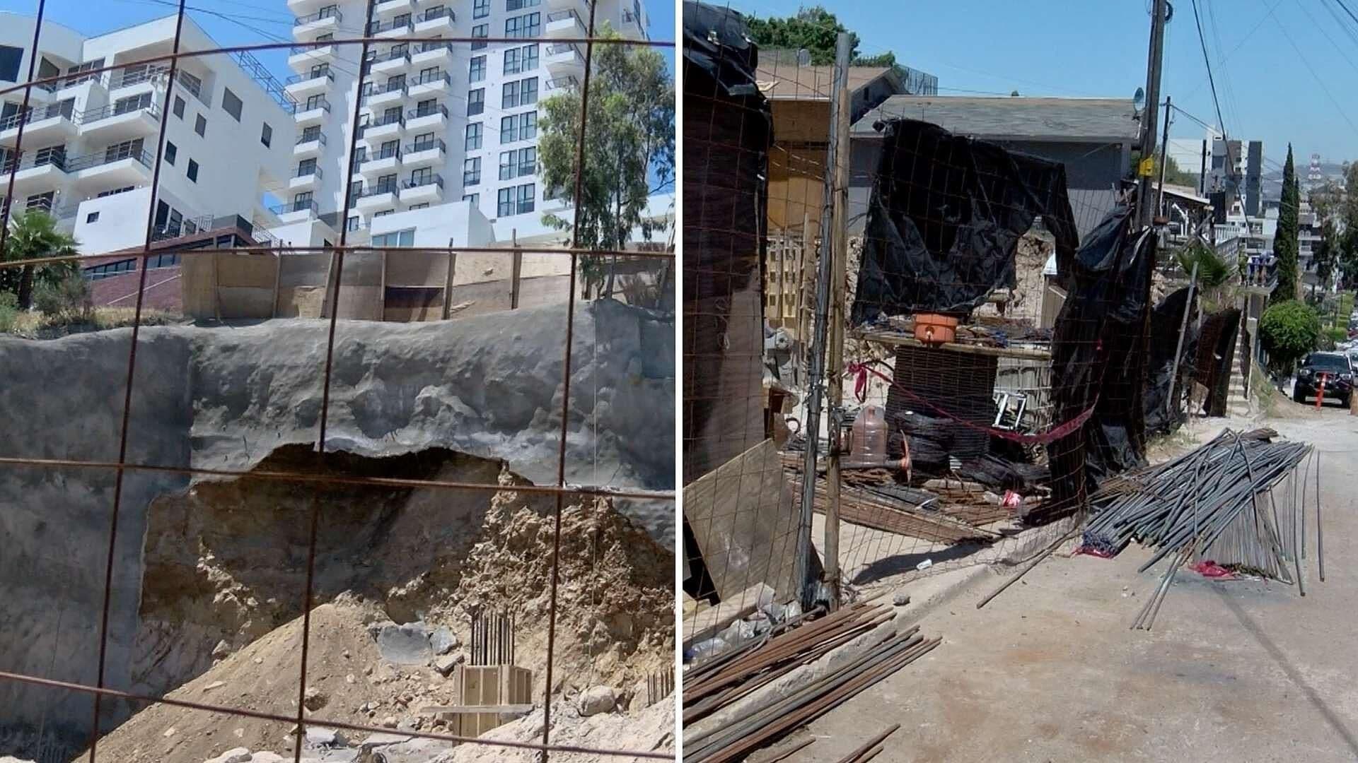 Inician las Reparaciones del Deslave en la Colonia Madero en Tijuana