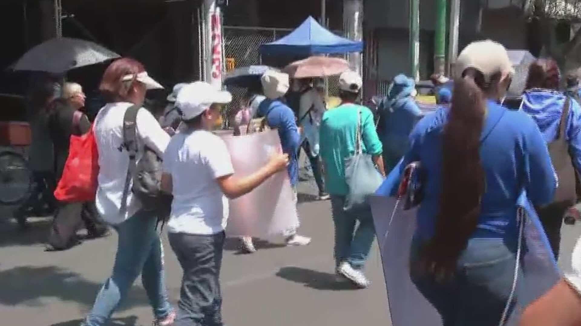Integrantes del Colectivo 'No Más Presos Inocentes' Marchan en Col. Doctores, CDMX