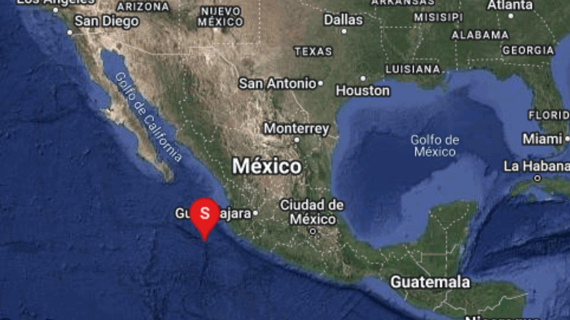 Reportan Sismo Hoy 13 de Mayo en Cihuatlán, Jalisco