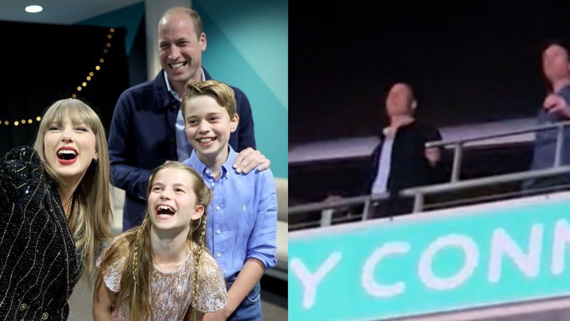 El Príncipe William Lleva a sus Hijos a Ver Concierto de Taylor Swift en Londres