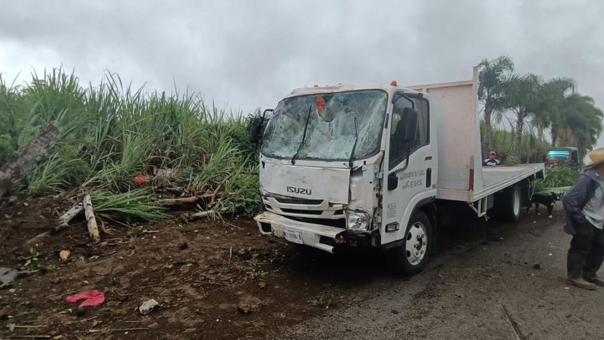 Trabajadores Mueren Tras Chocar su Unidad Pesada Contra Palmeras en Atzacan
