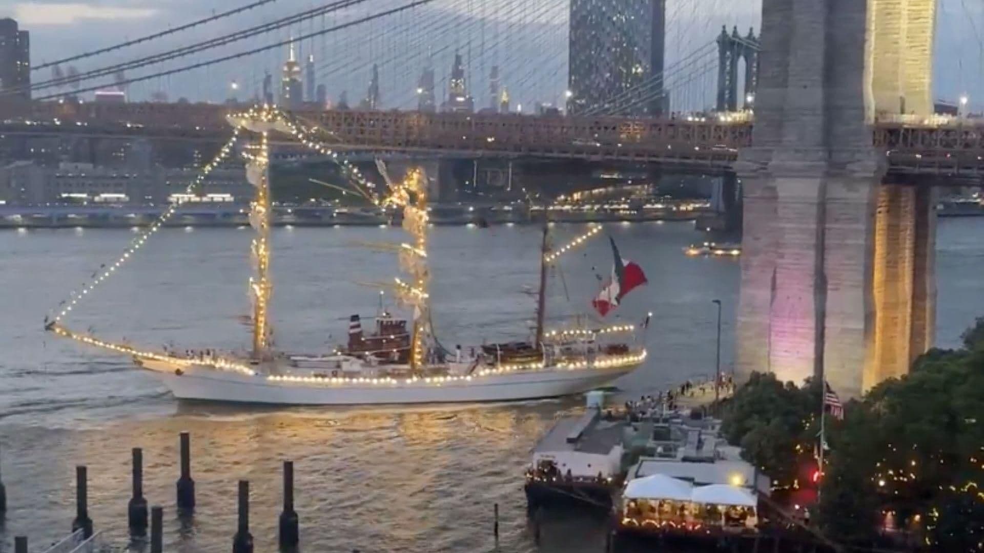 Buque Cuauhtémoc Sufrió Daños tras Percance con Puente de Brooklyn en Nueva York