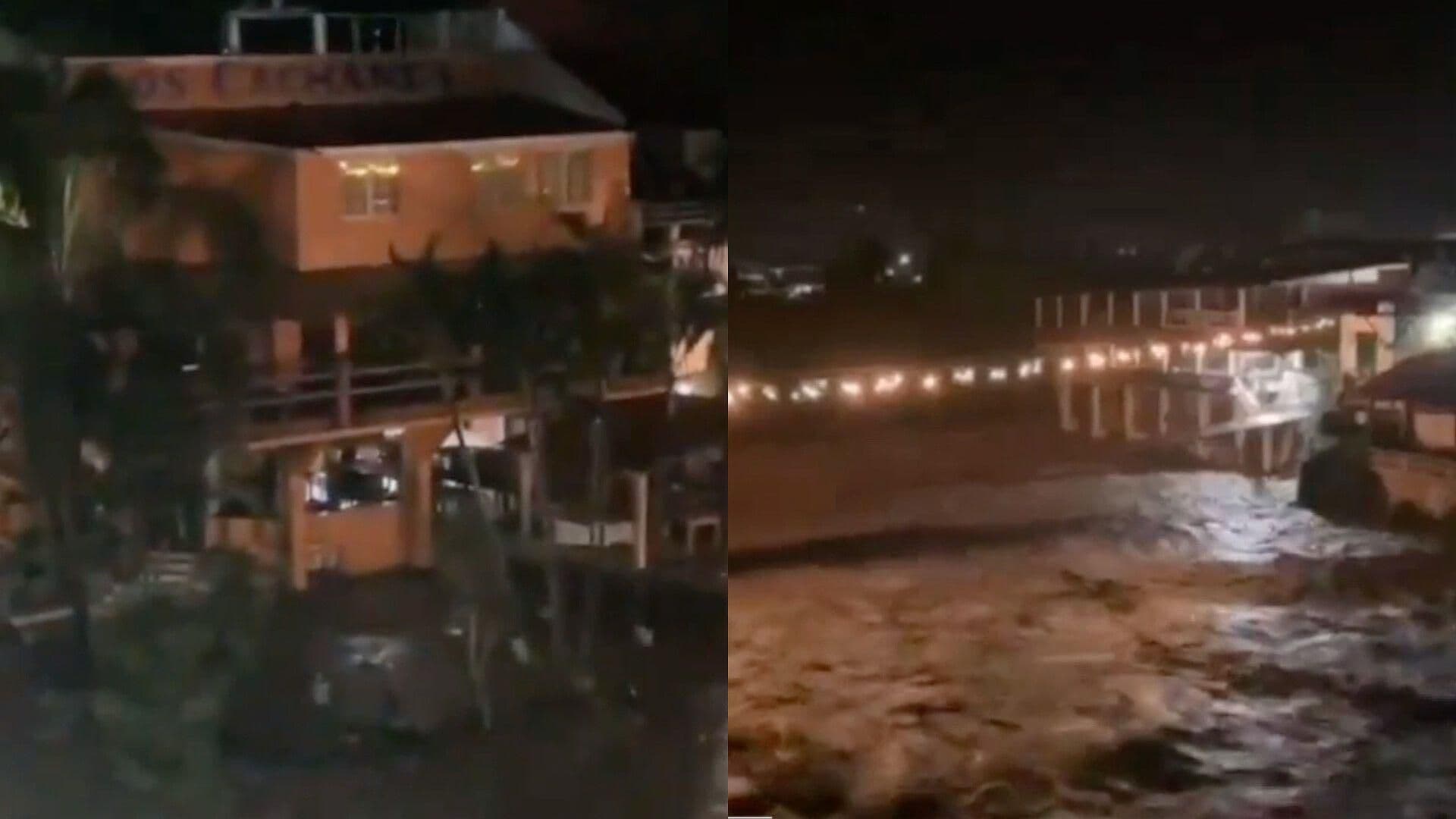 Evacuan Familias por Crecida de Río Pescados, en Jalcomulco