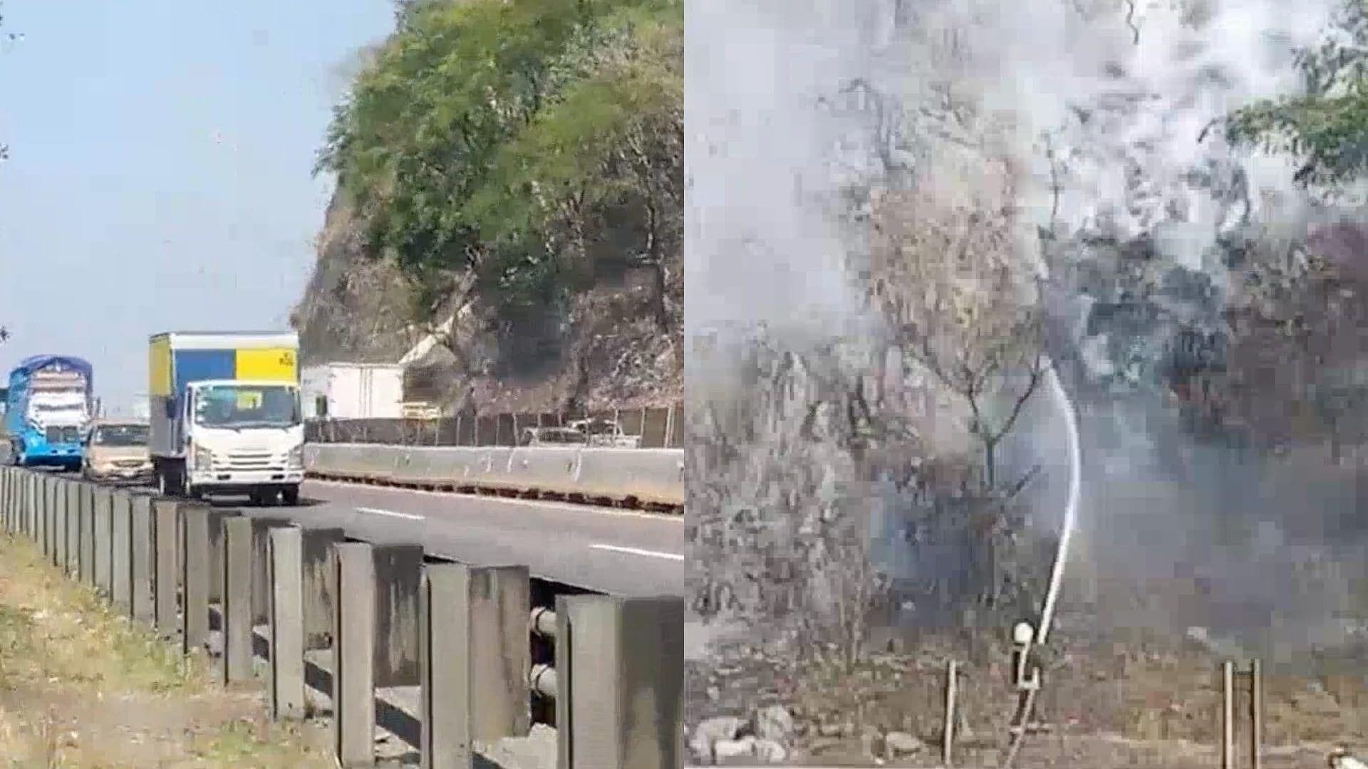 Incendio en un Cerro Causa Movilización de Cuerpos de Emergencias en Huiloapan de Cuauhtémoc