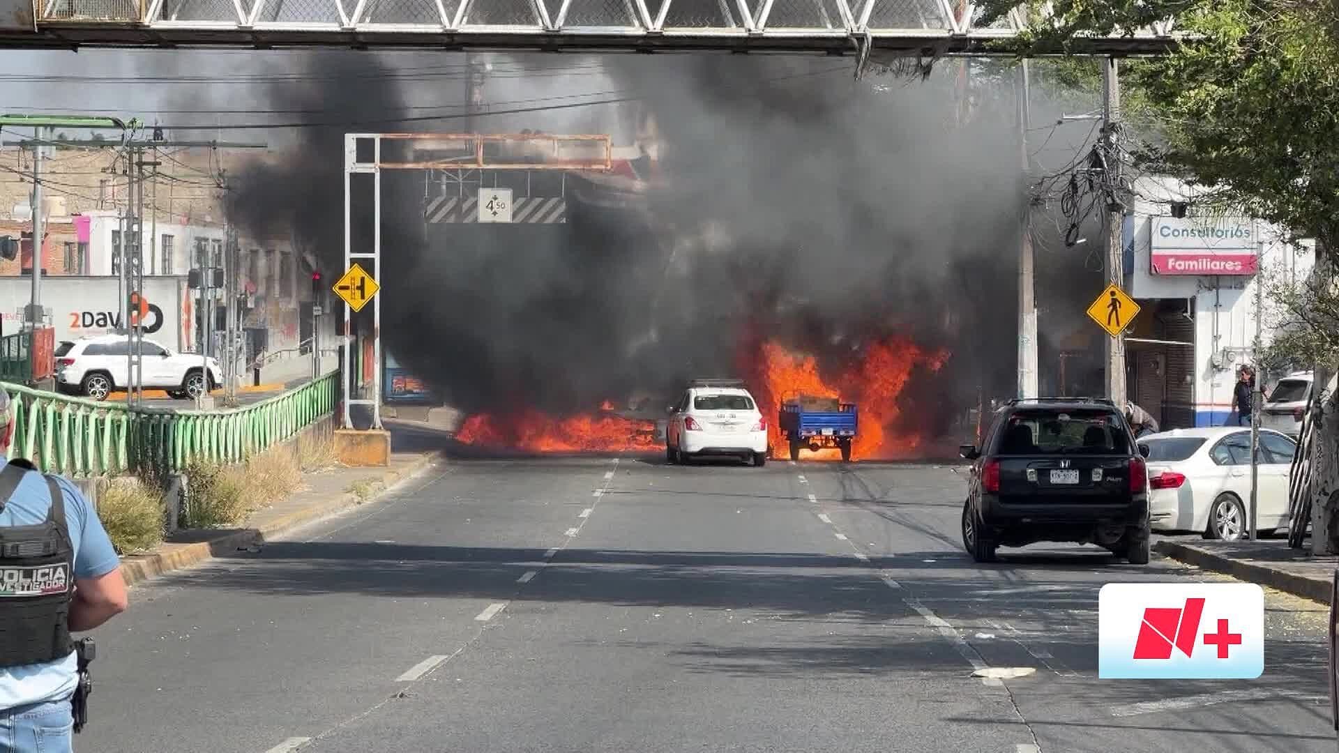 Balaceras e Incendios Desatan Pánico en la Zona Metropolitana de Guadalajara