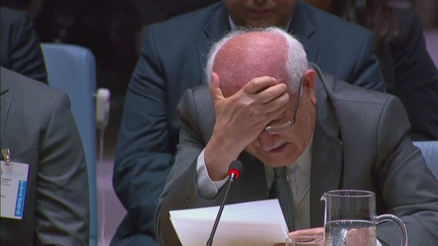 Embajador Palestino Llora en la ONU por las Muertes en Gaza
