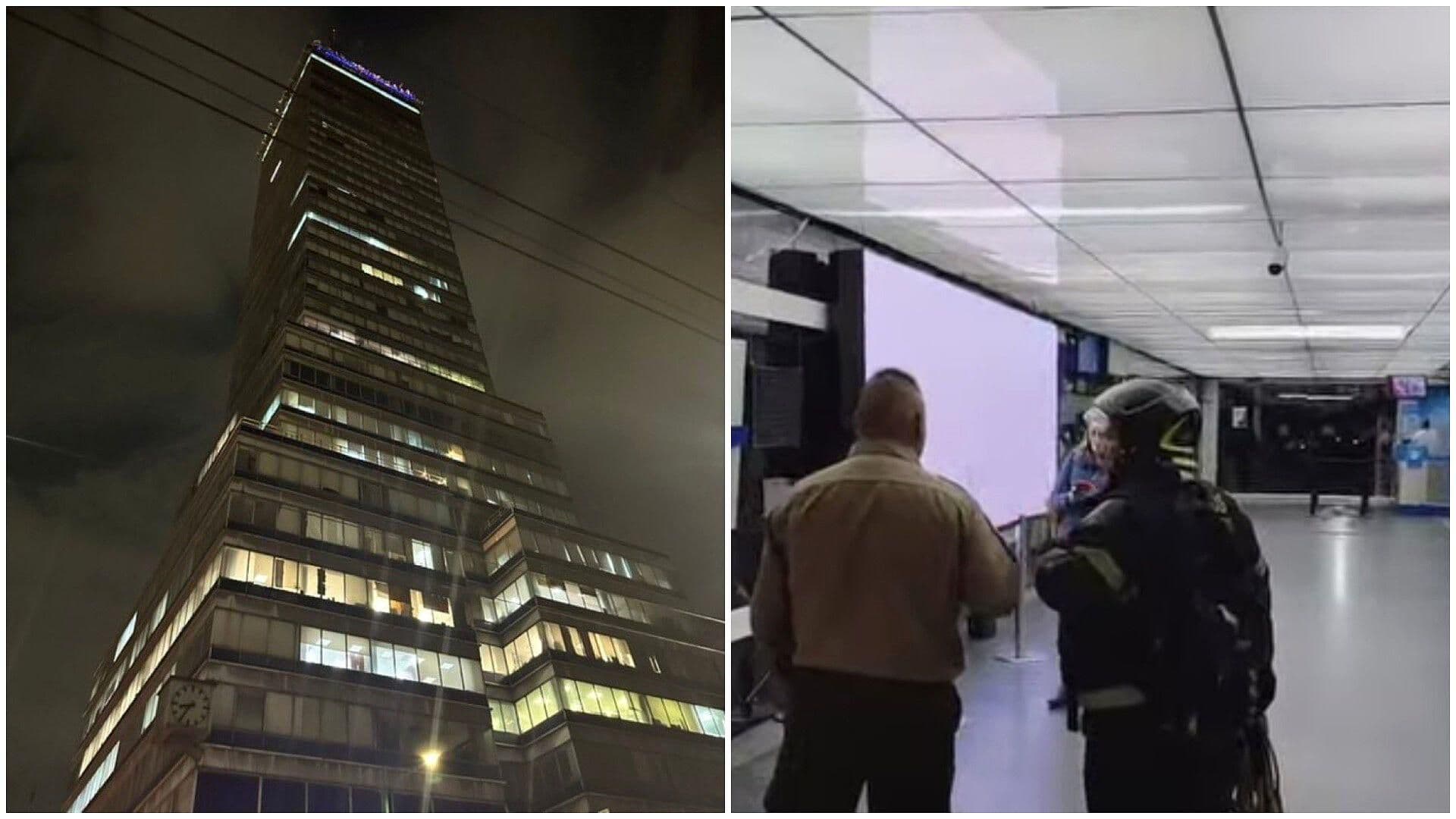 Rescatistas Establecen Comunicación con Personas Atrapadas en Elevador de la Torre Latinoamerica