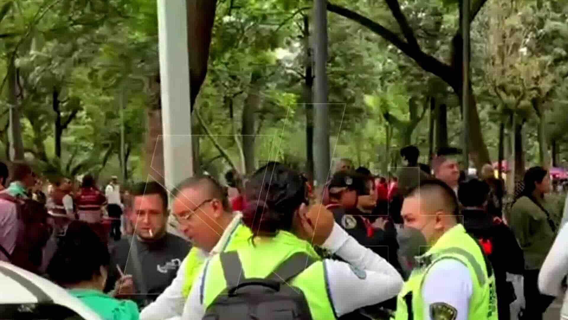 Riña entre Comerciantes Deja 4 Lesionados en la Alameda Central en CDMX
