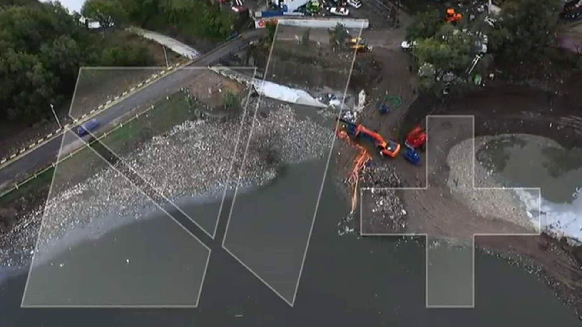 Alertan por Crecida de Presa Los Cuartos en Naucalpan, Estado de México