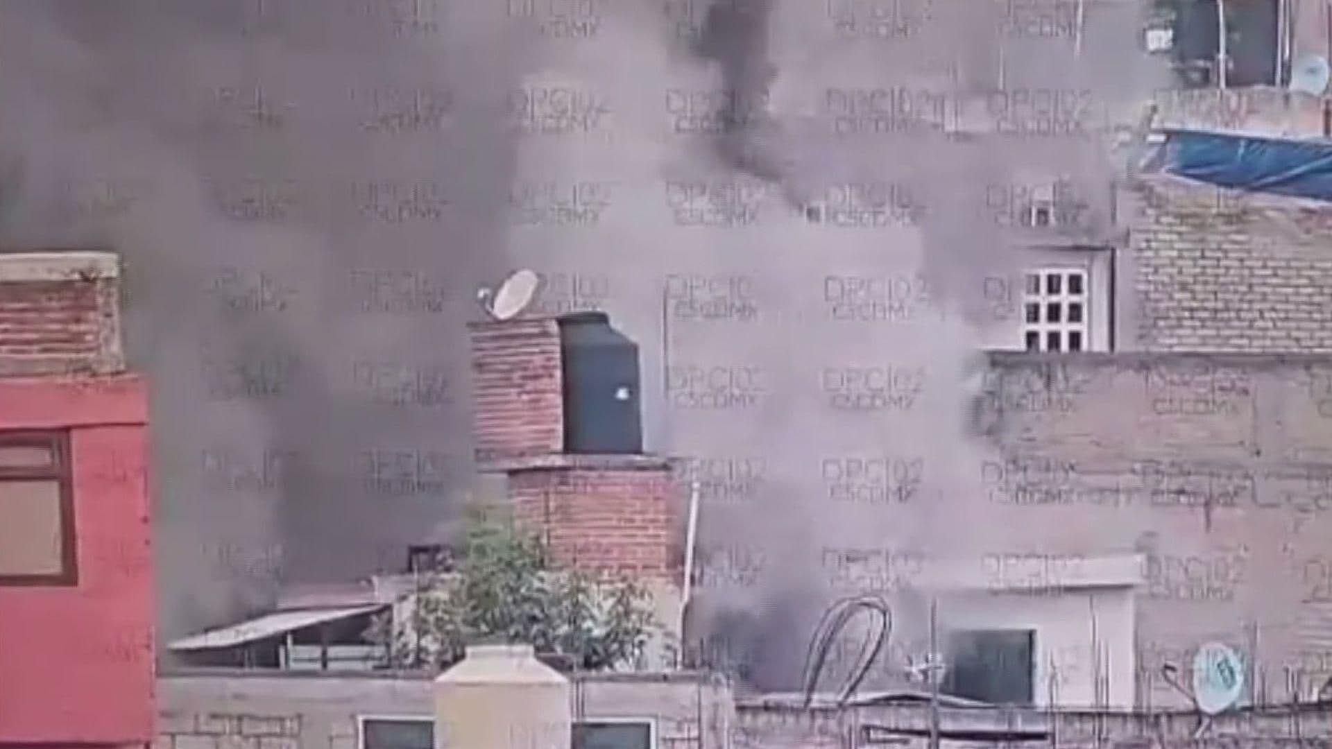 Se Registra Fuerte Incendio en Colonia Cuauhtémoc, en Magdalena Contreras, CDMX